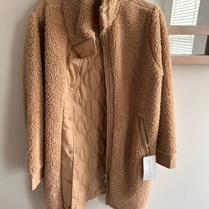 Athleta Tan Teddy Jacket